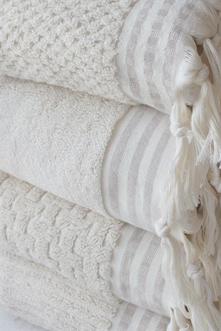 Natural Bath Towel - Poseidon